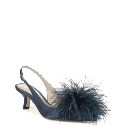 BIANKA FEATHER SLINGBACK PUMP