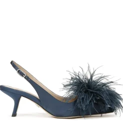 BIANKA FEATHER SLINGBACK PUMP