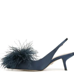 BIANKA FEATHER SLINGBACK PUMP