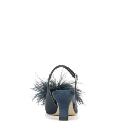 BIANKA FEATHER SLINGBACK PUMP