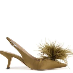 BIANKA FEATHER SLINGBACK PUMP