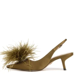 BIANKA FEATHER SLINGBACK PUMP