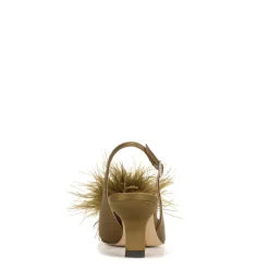 BIANKA FEATHER SLINGBACK PUMP