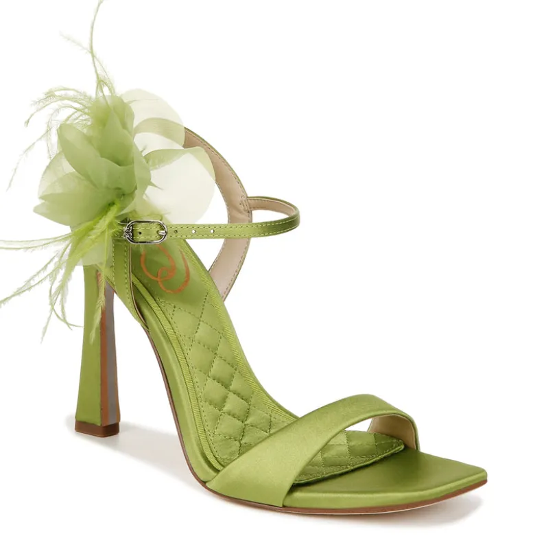 LEANA FLOWER STRAP HEEL