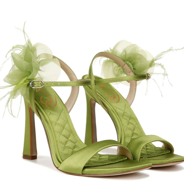 LEANA FLOWER STRAP HEEL