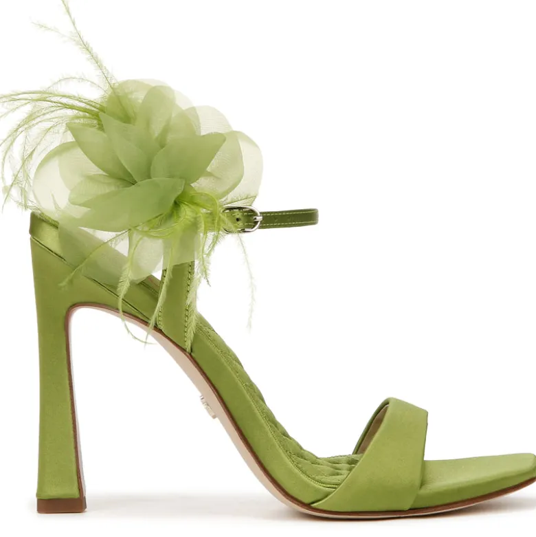 LEANA FLOWER STRAP HEEL