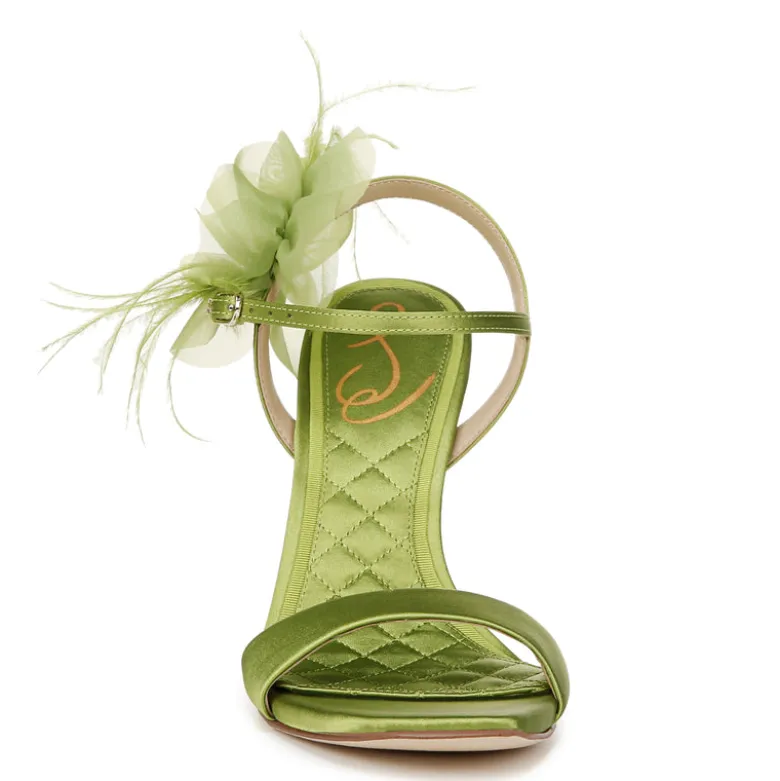 LEANA FLOWER STRAP HEEL