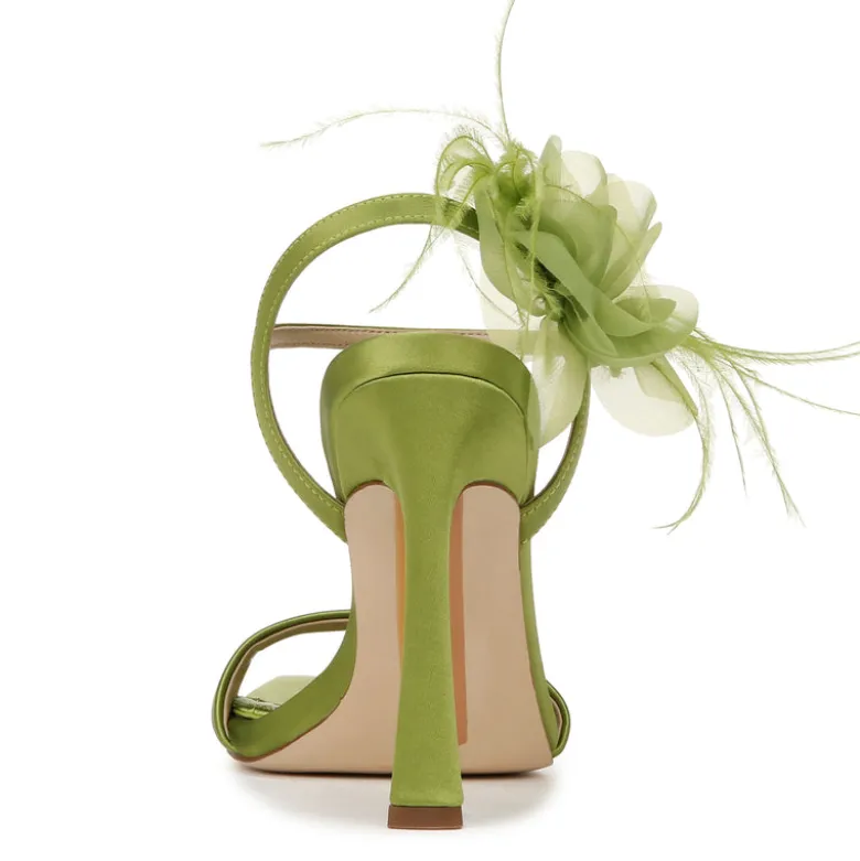 LEANA FLOWER STRAP HEEL