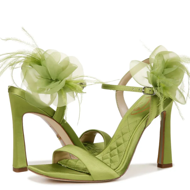 LEANA FLOWER STRAP HEEL
