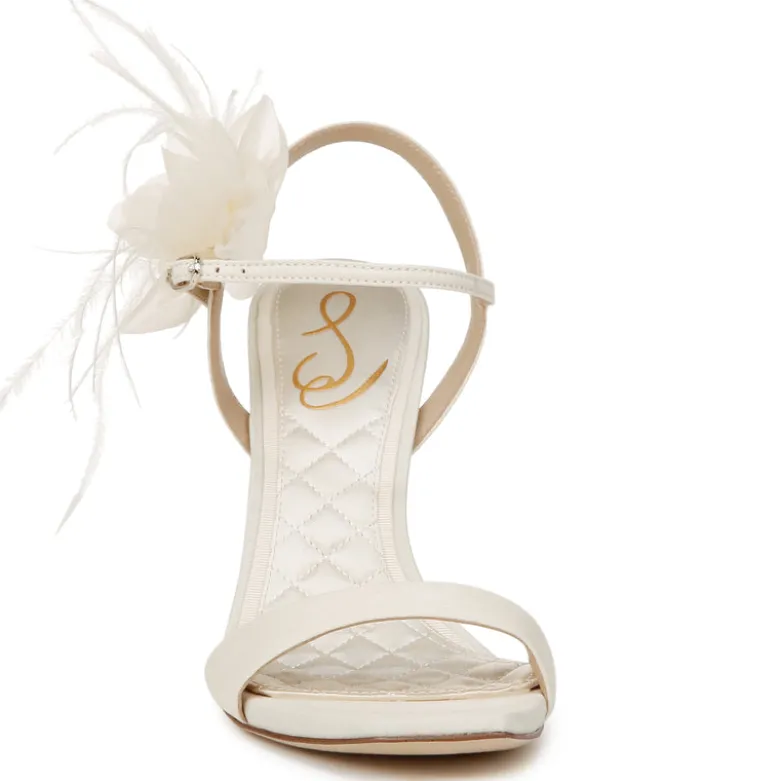 LEANA FLOWER STRAP HEEL