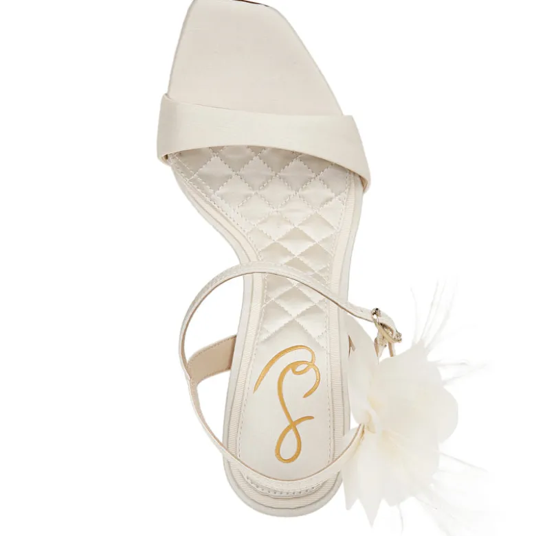 LEANA FLOWER STRAP HEEL