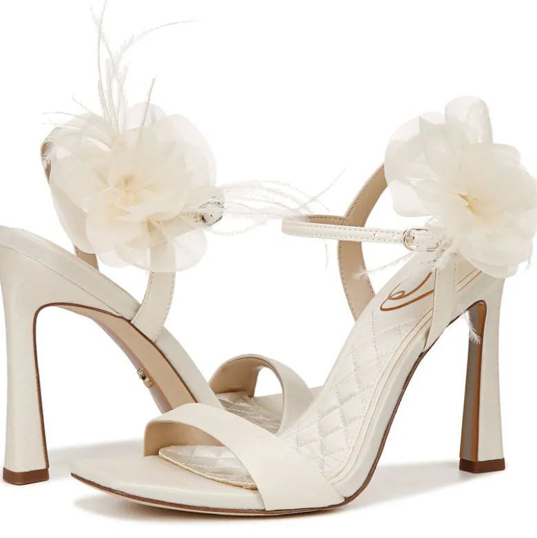 LEANA FLOWER STRAP HEEL