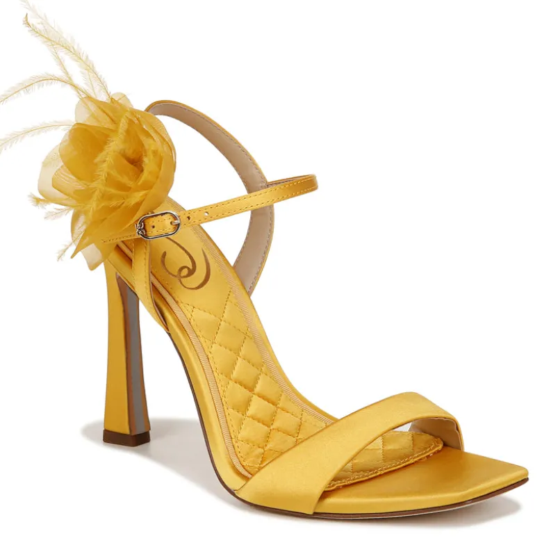 LEANA FLOWER STRAP HEEL