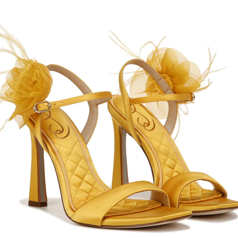 LEANA FLOWER STRAP HEEL