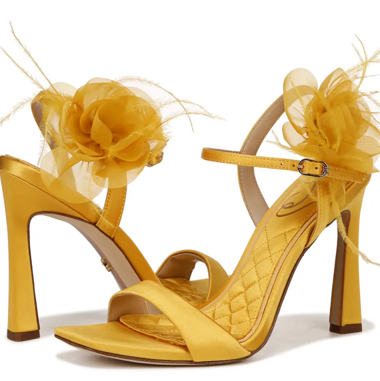 LEANA FLOWER STRAP HEEL