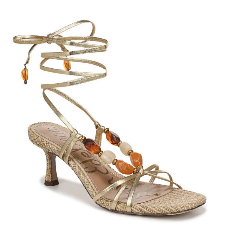 Paloma Kitten Heel Wrap Sandal