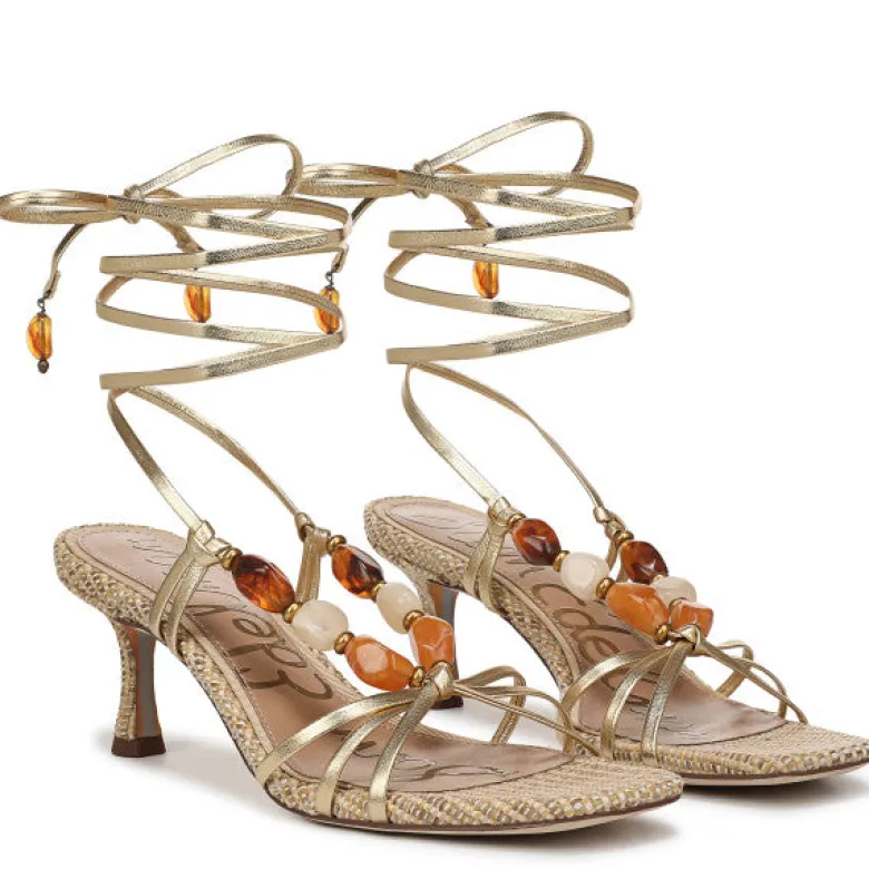 Paloma Kitten Heel Wrap Sandal