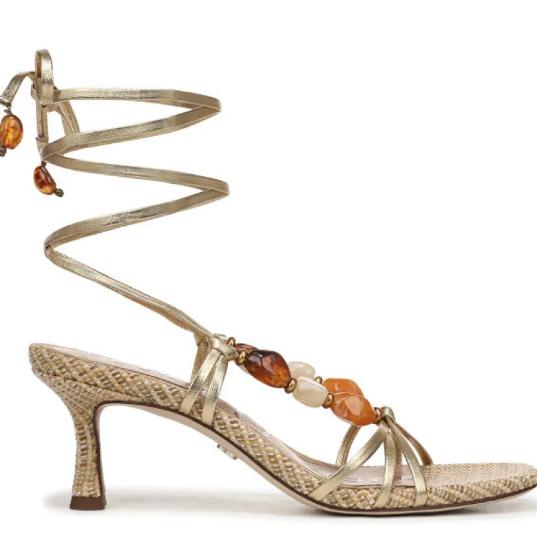 Paloma Kitten Heel Wrap Sandal